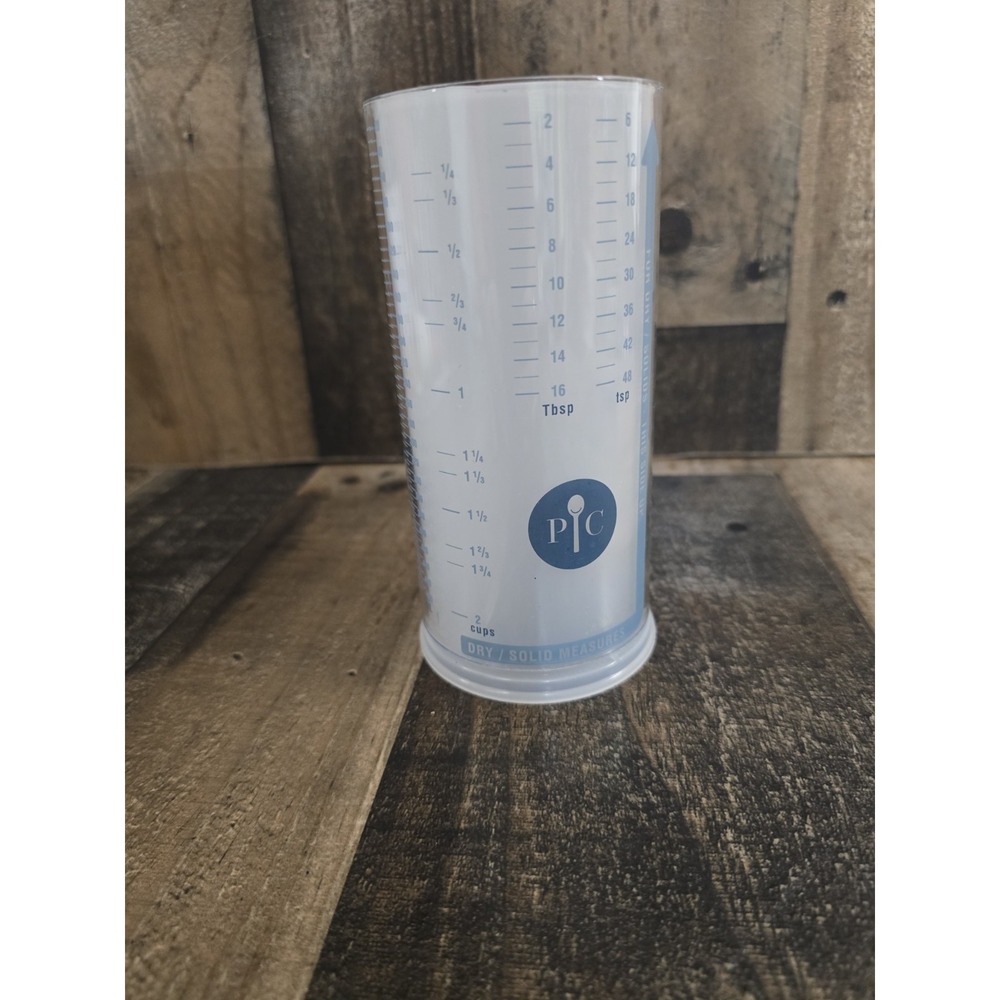 Pampered Chef 2 Cup Measure-All Cup 2225 Adjustable Liquid Dry Measuring Tool